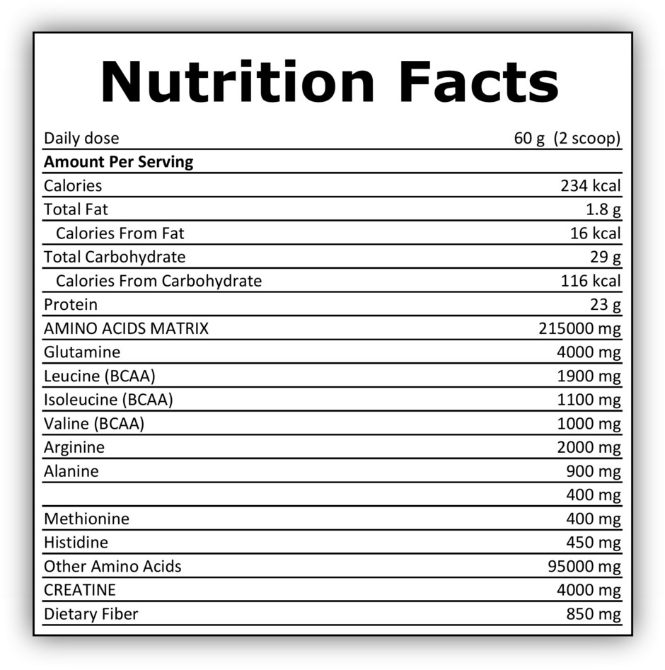 anabol24 nutrition facts